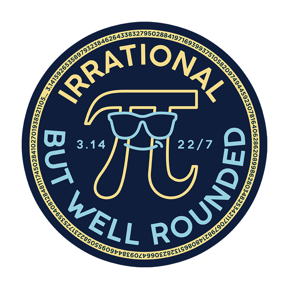 Irrational But Well Rounded Sticker