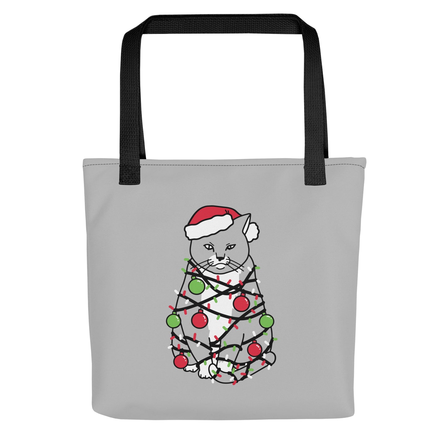 Meowy Christmas Tote Bag