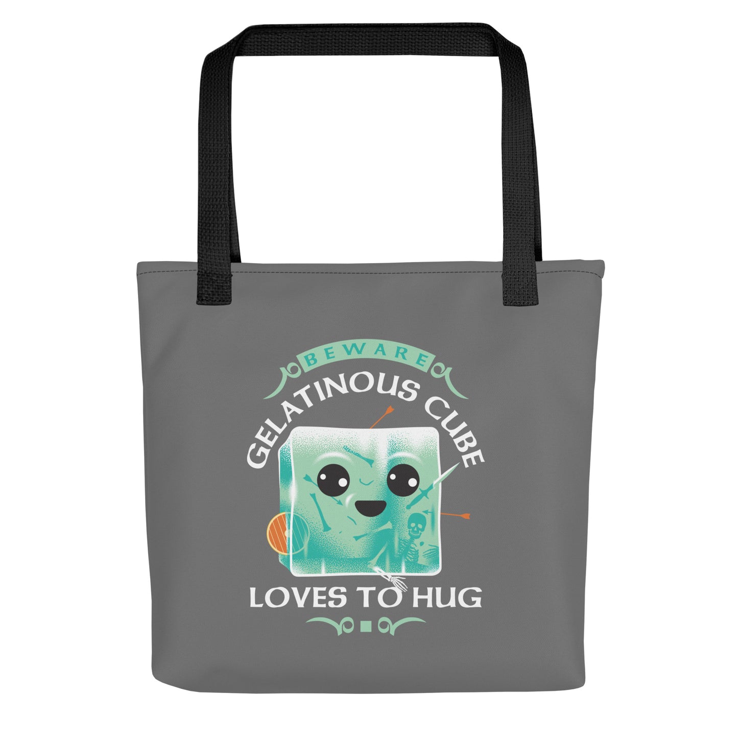 Gelatinous Cube Loves To Hug Tote Bag