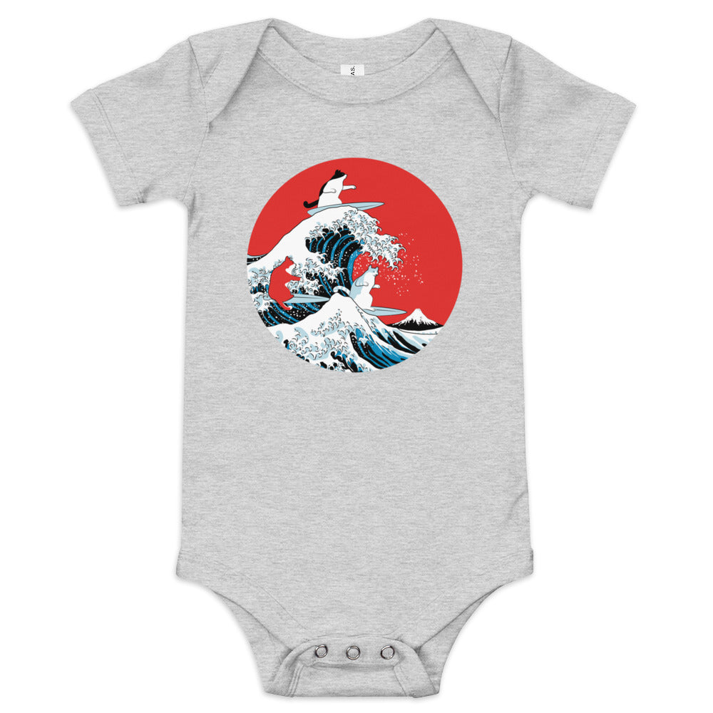 Big Wave Cats Kid's Onesie