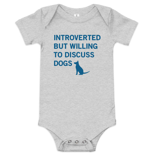 Introverted But Willing To Discuss Dogs Kid's Onesie