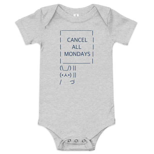 Cancel All Mondays Bunny Kid's Onesie