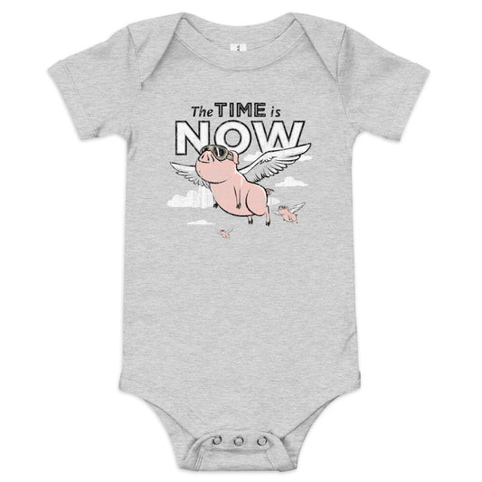 The Time Is Now Kid's Onesie