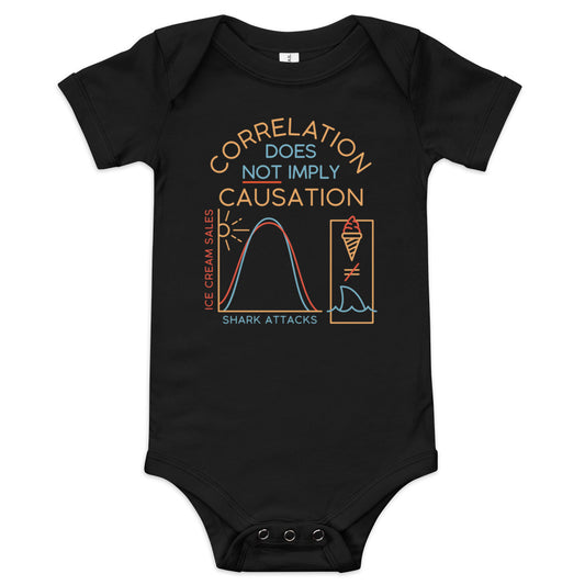 Correlation Does Not Imply Causation Kid's Onesie