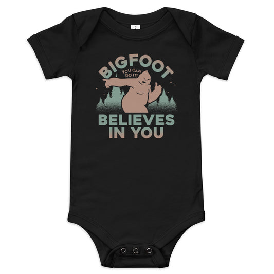 Bigfoot Believes In You Kid's Onesie