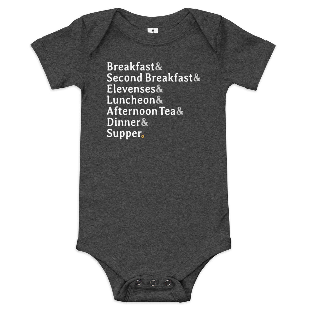 Typical Daily Meals Kid's Onesie