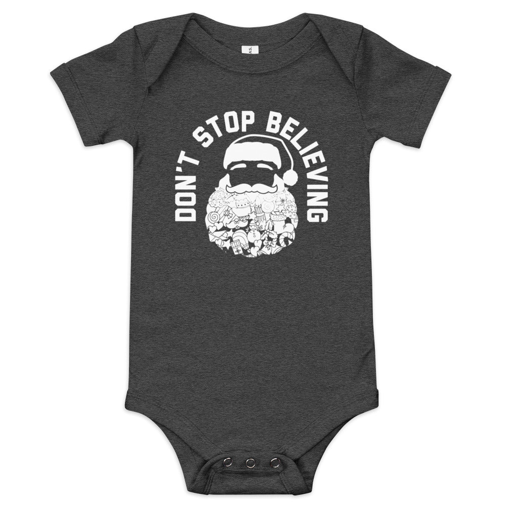 Don't Stop Believing Santa Kid's Onesie