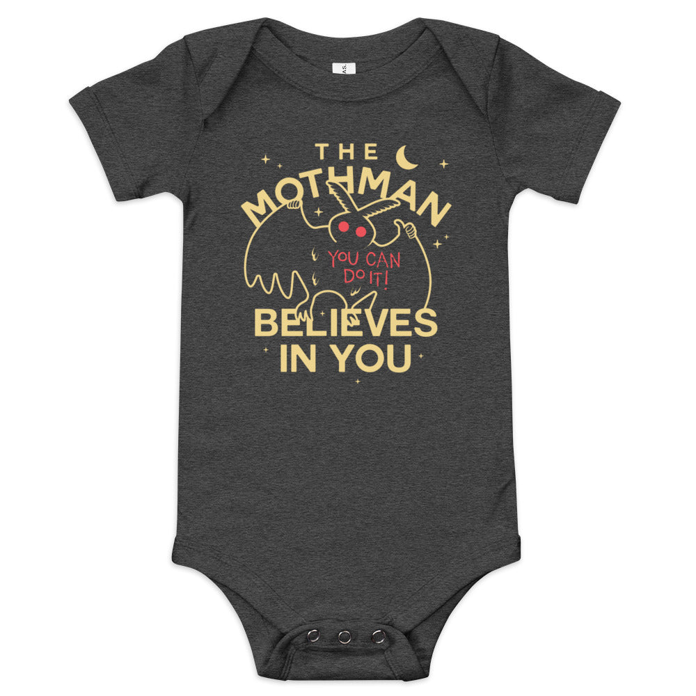 The Mothman Believes In You Kid's Onesie