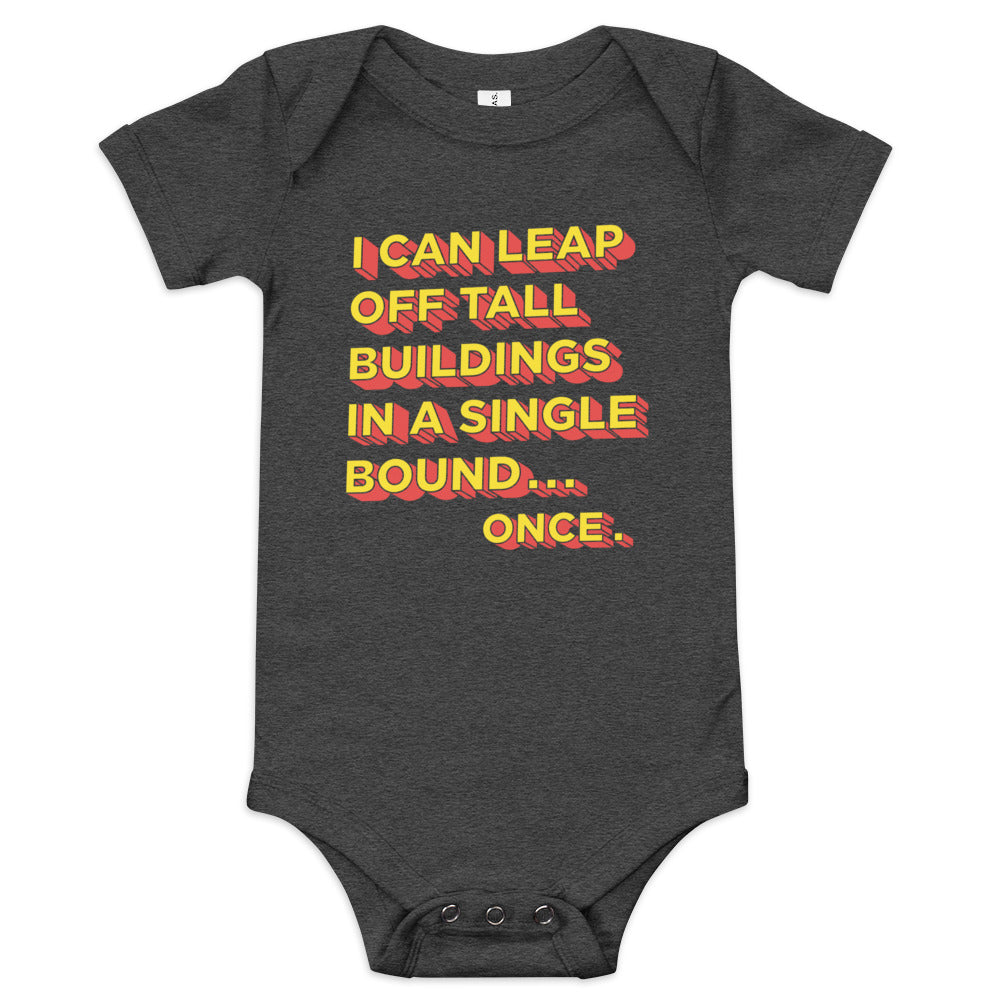 Tall Buildings In A Single Bound Kid's Onesie