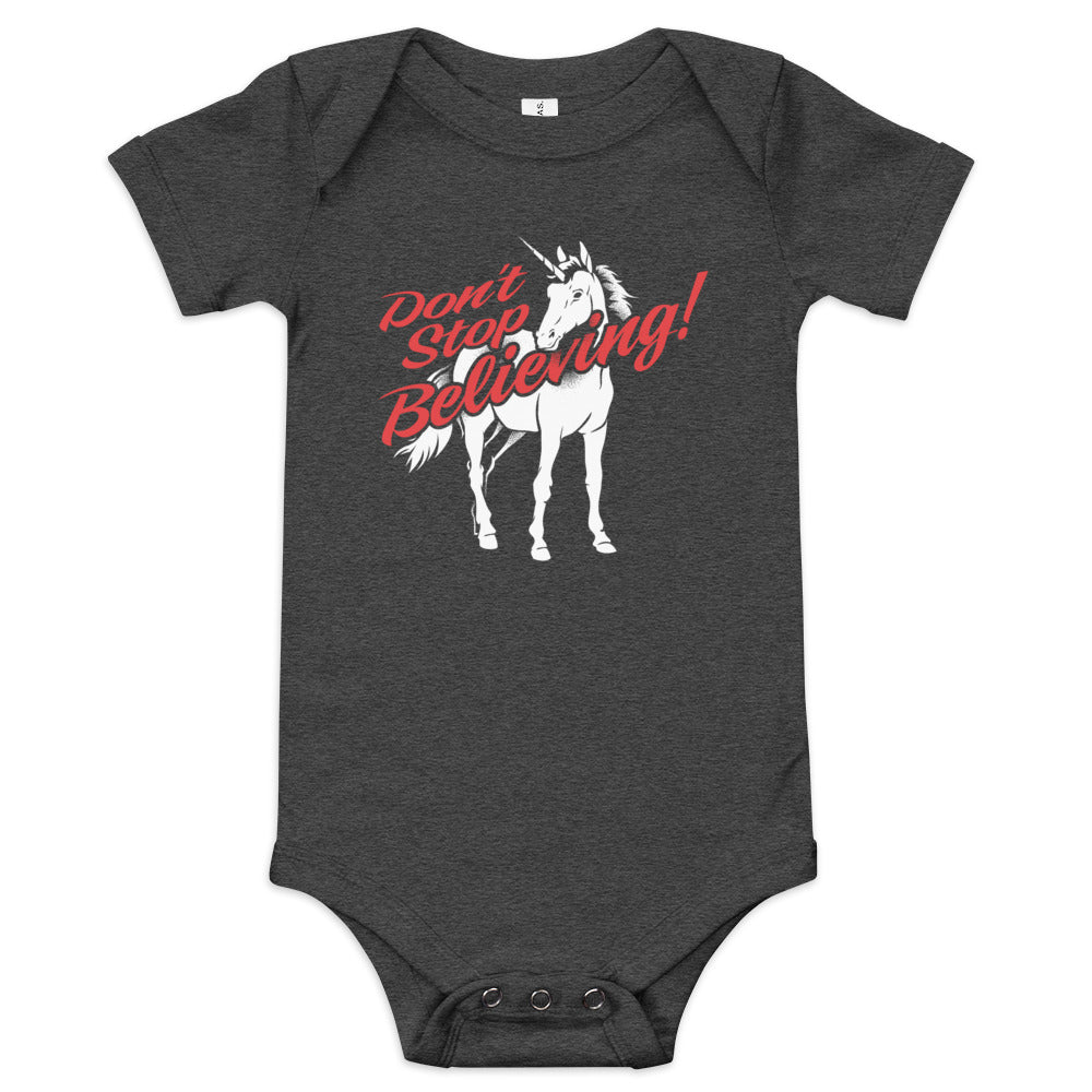 Don't Stop Believing Unicorn Kid's Onesie