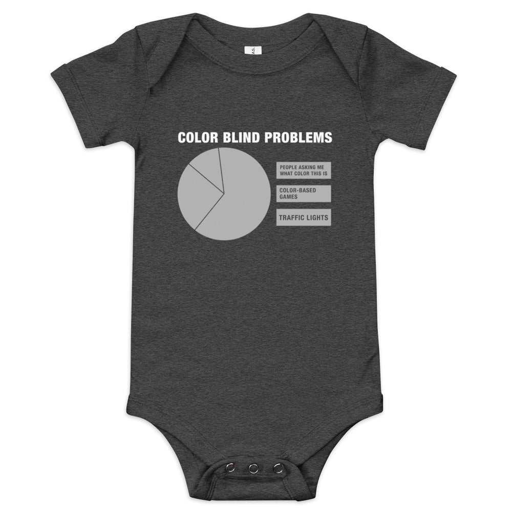 Color Blind Problems Kid's Onesie