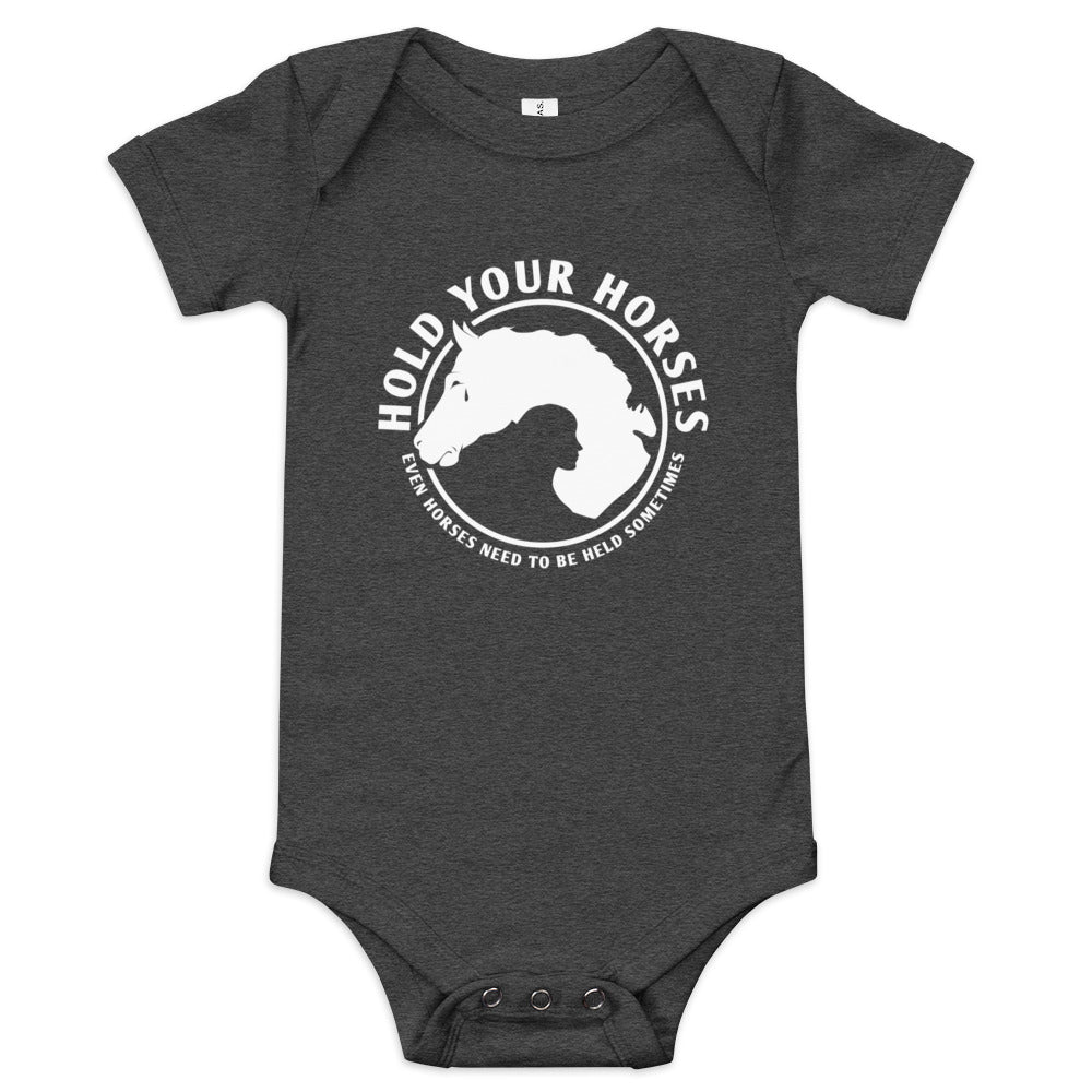 Hold Your Horses Kid's Onesie