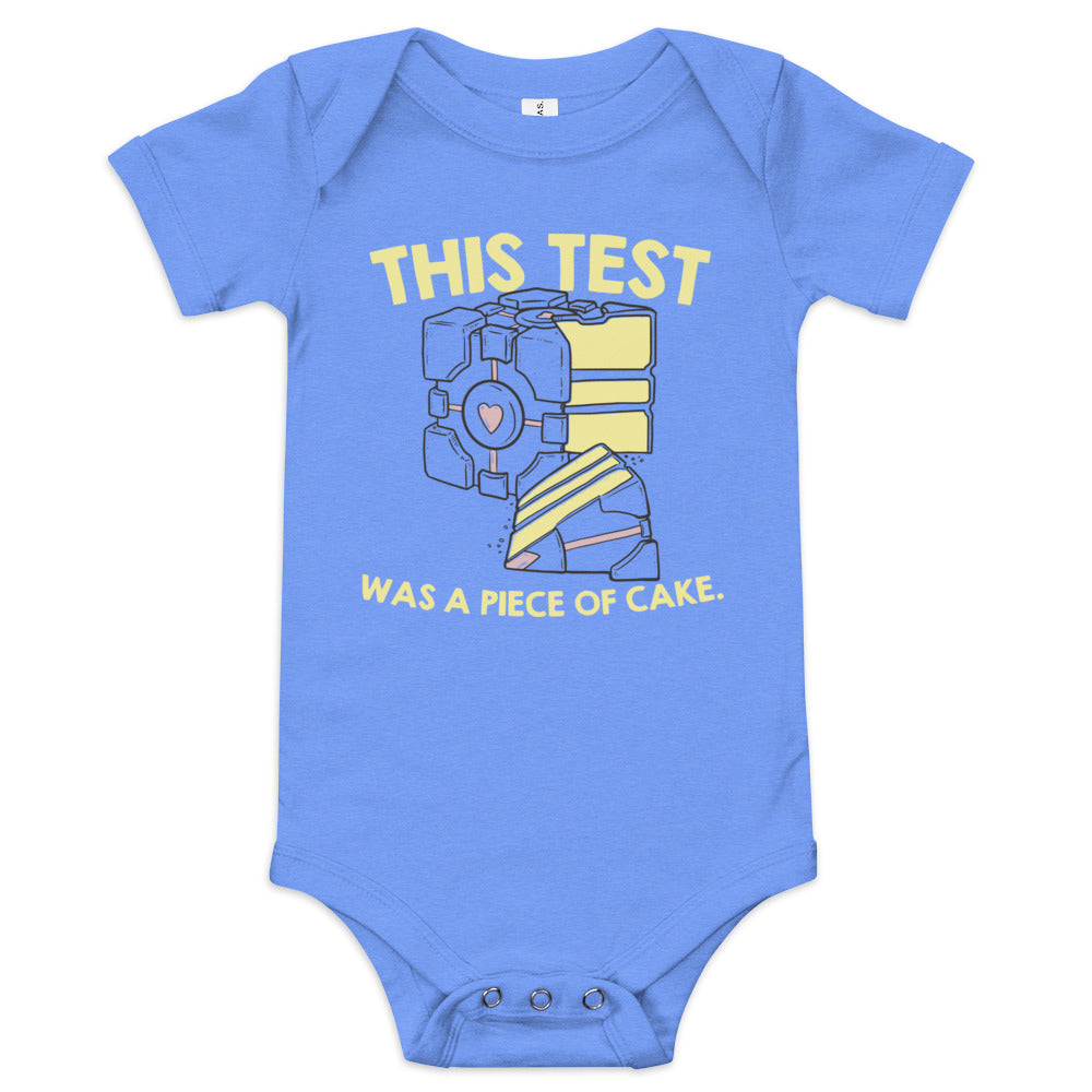 This Test Was A Piece Of Cake Kid's Onesie