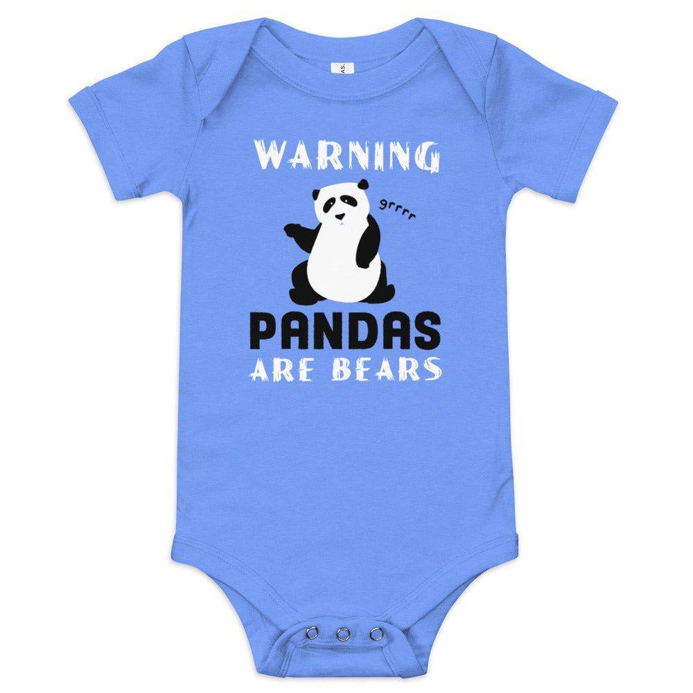 Warning, Pandas Are Bears Kid's Onesie