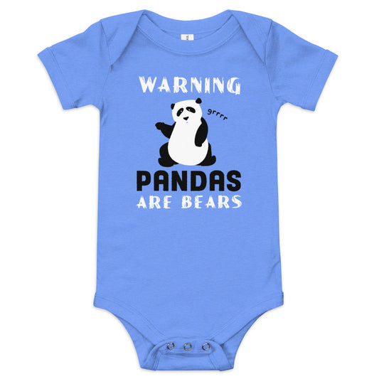 Warning, Pandas Are Bears Kid's Onesie