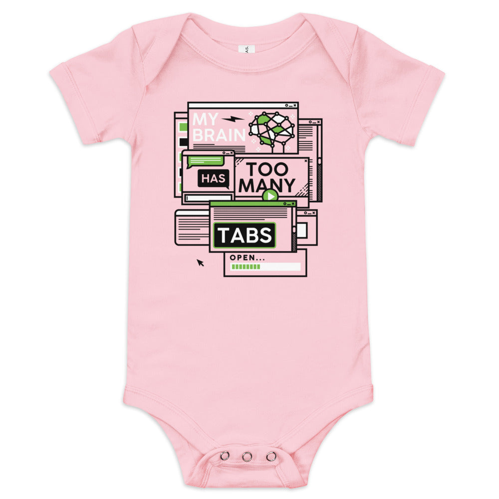 My Brain Has Too Many Tabs Open Kid's Onesie