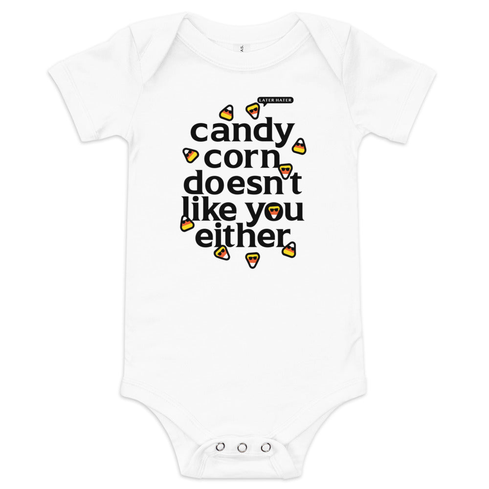 Candy Corn Doesn't Like You Either Kid's Onesie