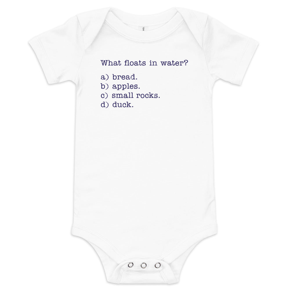 What Floats In Water? Kid's Onesie