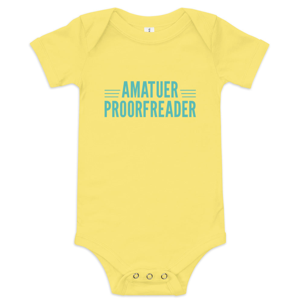 Amatuer Proorfreader Kid's Onesie