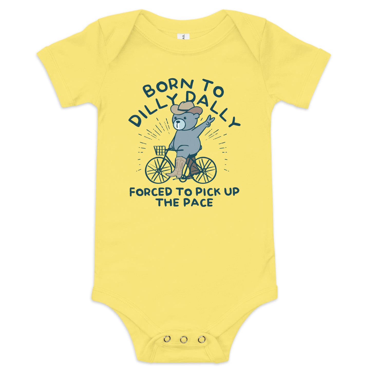 Born To Dilly Dally Forced To Pick Up The Pace Kid's Onesie