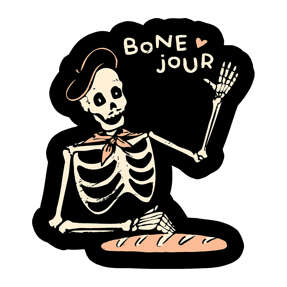 Bone Jour Sticker