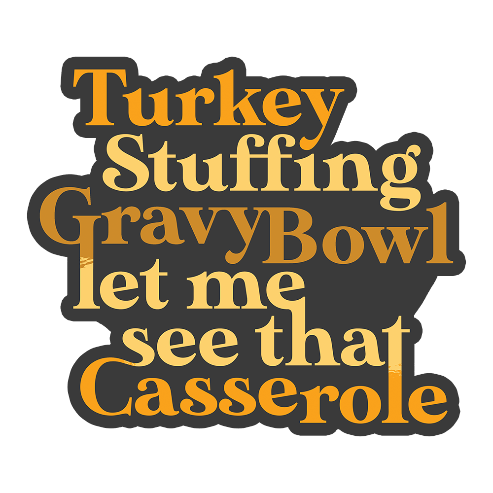 Turkey Stuffing Gravy Bowl Sticker