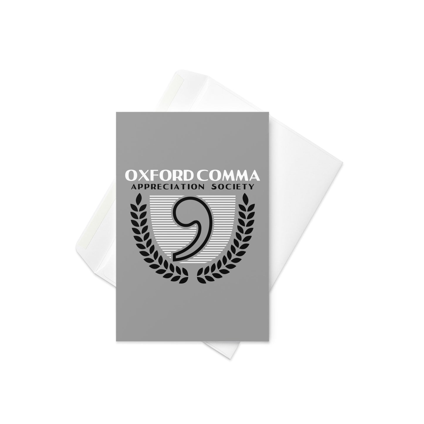 Oxford Comma Appreciation Society Greeting Card