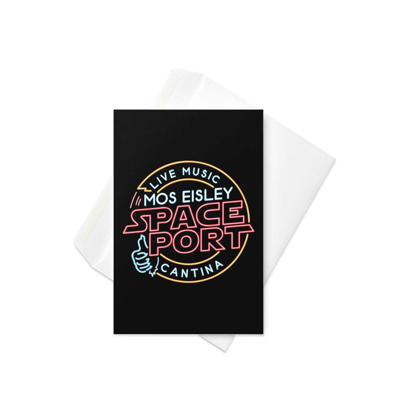 Mos Eisley Space Port Greeting Card
