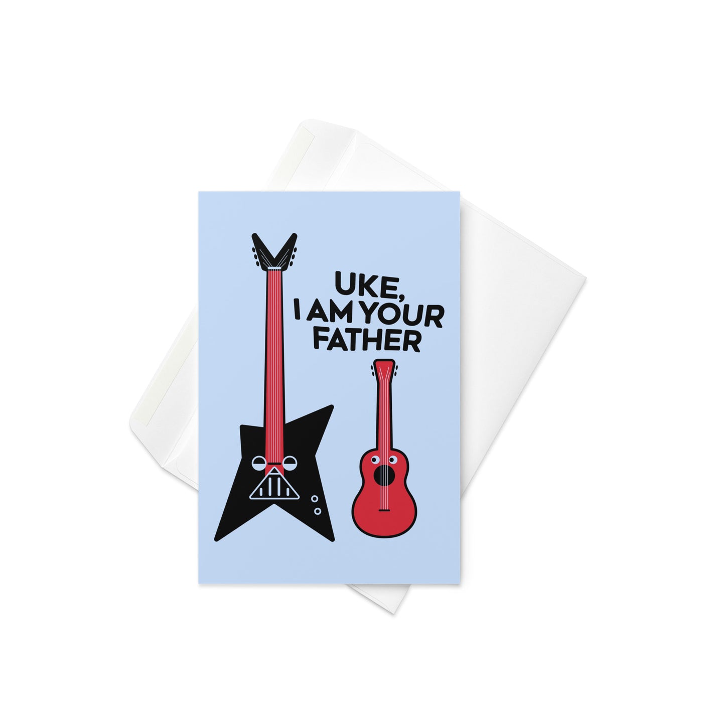 Uke, I Am Your Father Greeting Card