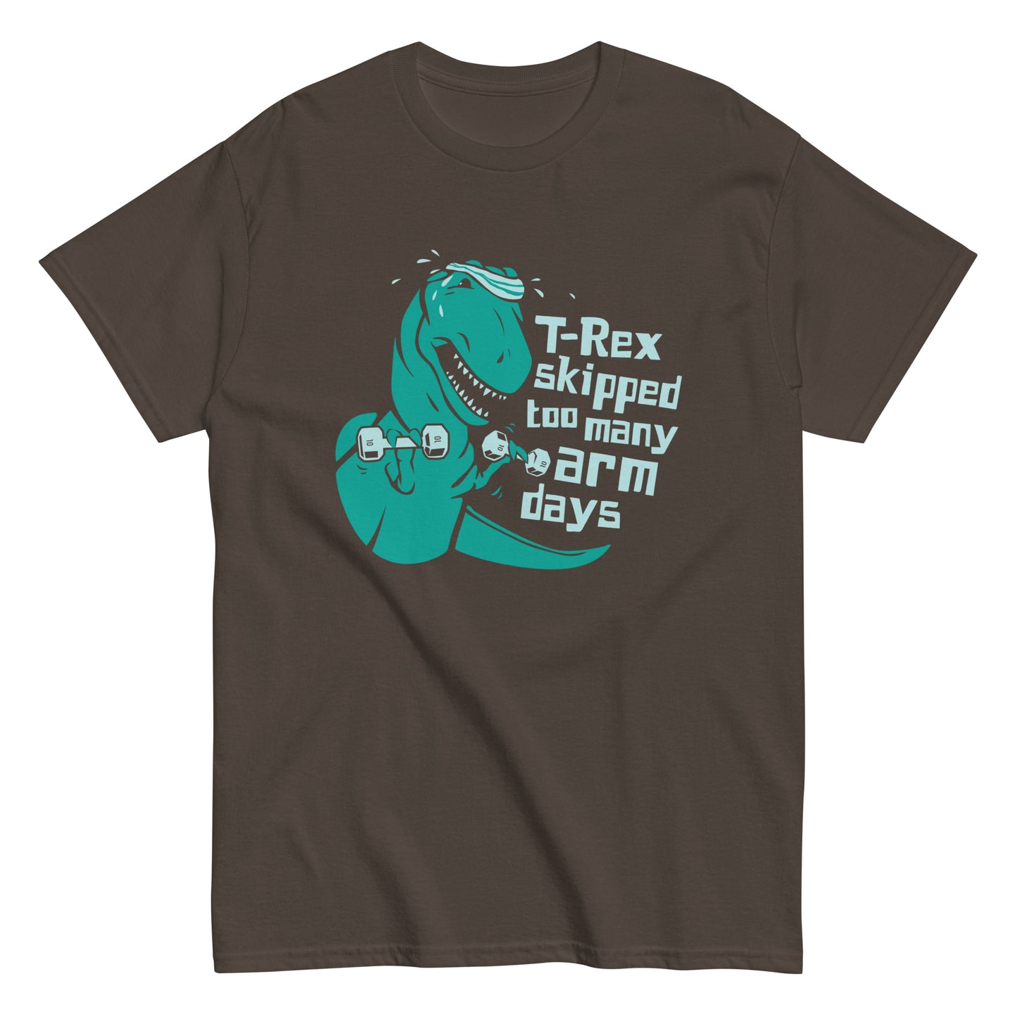 T-Rex Skipped Too Many Arm Days Men's Classic Tee