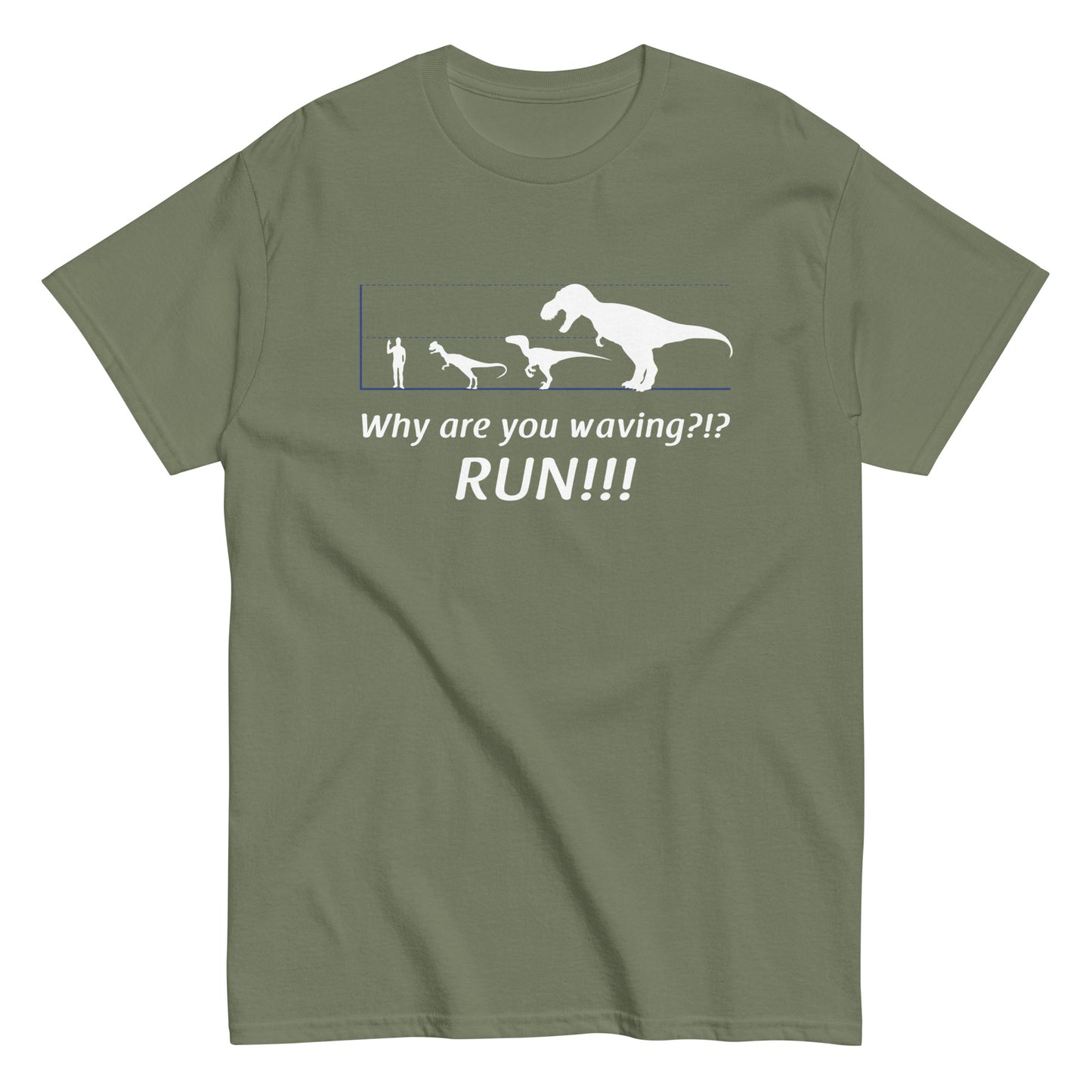 Why Are You Waving? Run! Men's Classic Tee