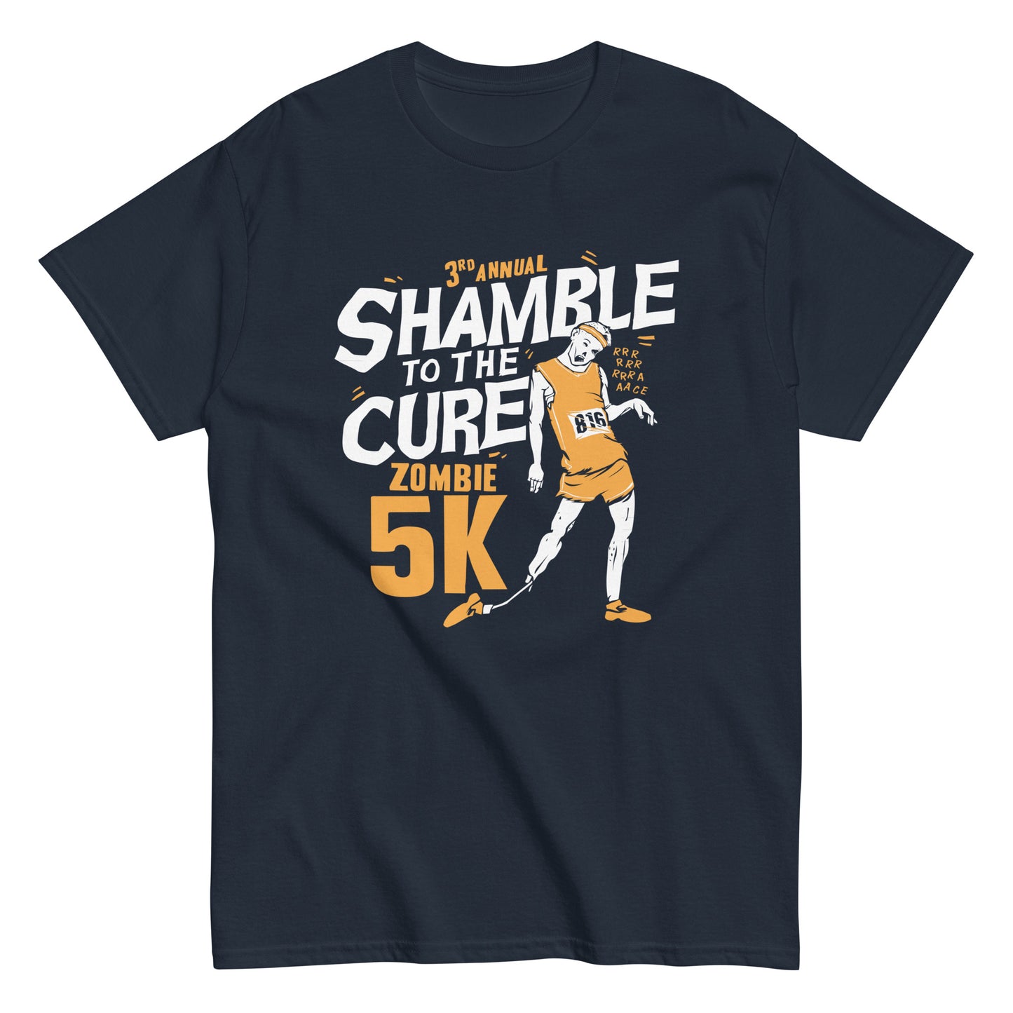 Shamble To The Cure Zombie 5K Men's Classic Tee