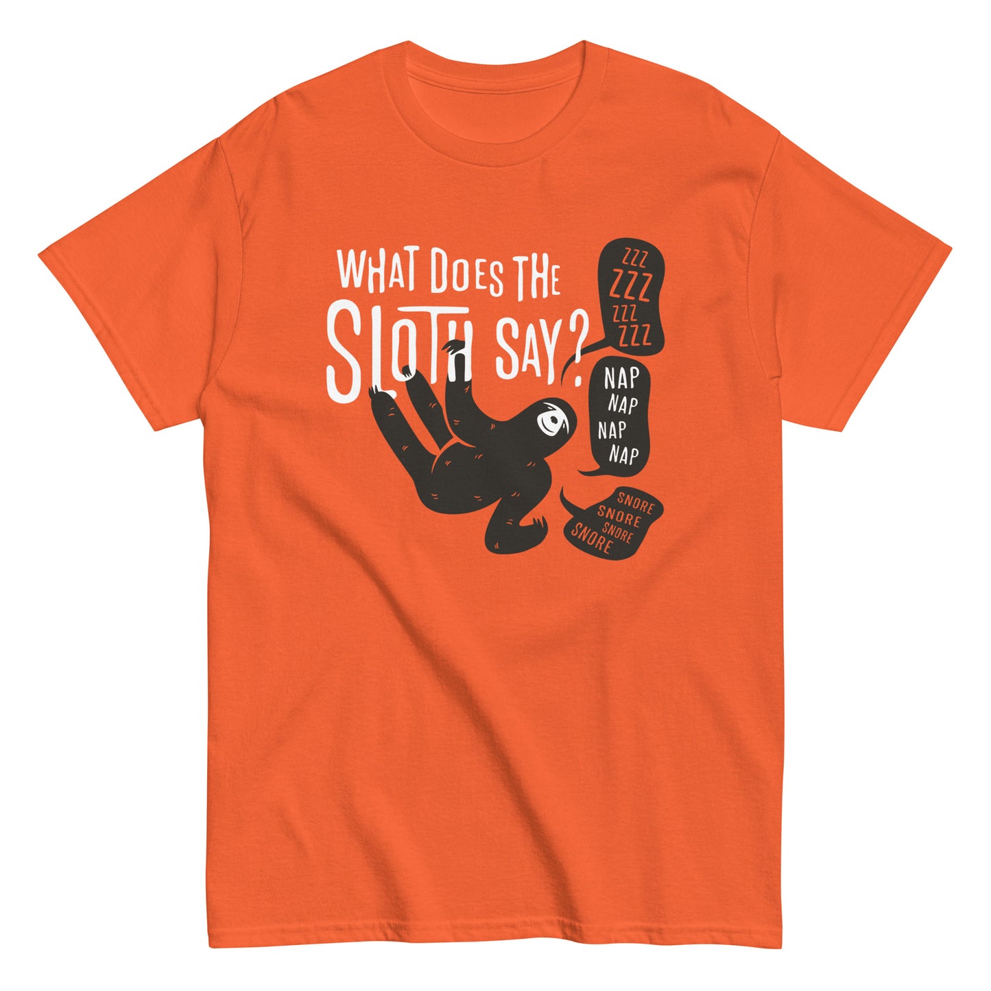 What Does The Sloth Say? Men's Classic Tee