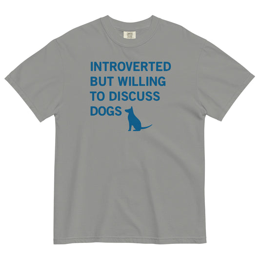 Introverted But Willing To Discuss Dogs Men's Relaxed Fit Tee