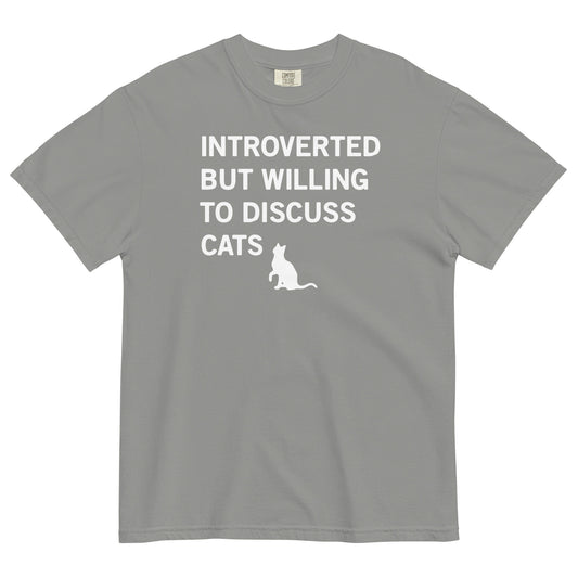 Introverted But Willing To Discuss Cats Men's Relaxed Fit Tee