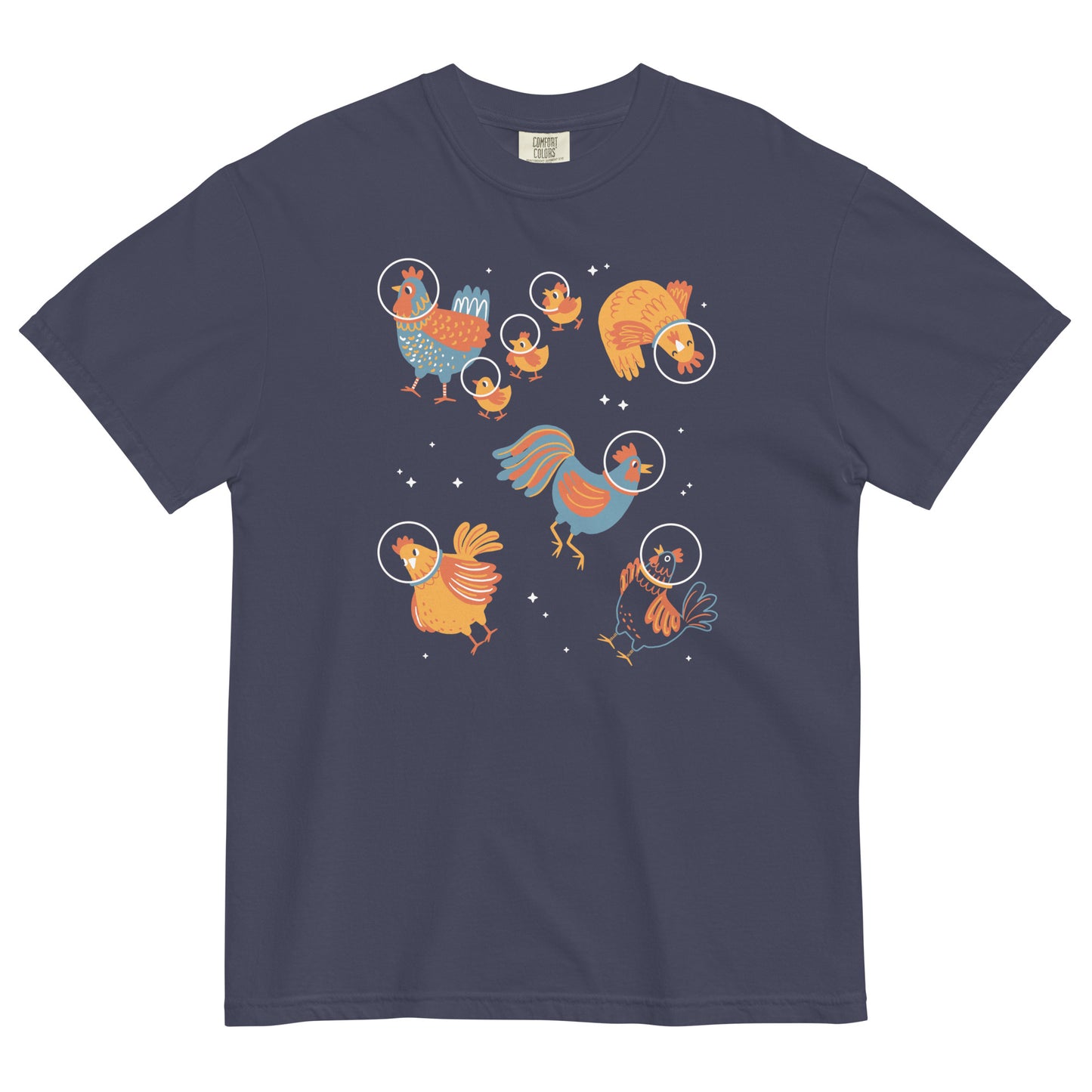 Chickens In Space Men's Relaxed Fit Tee