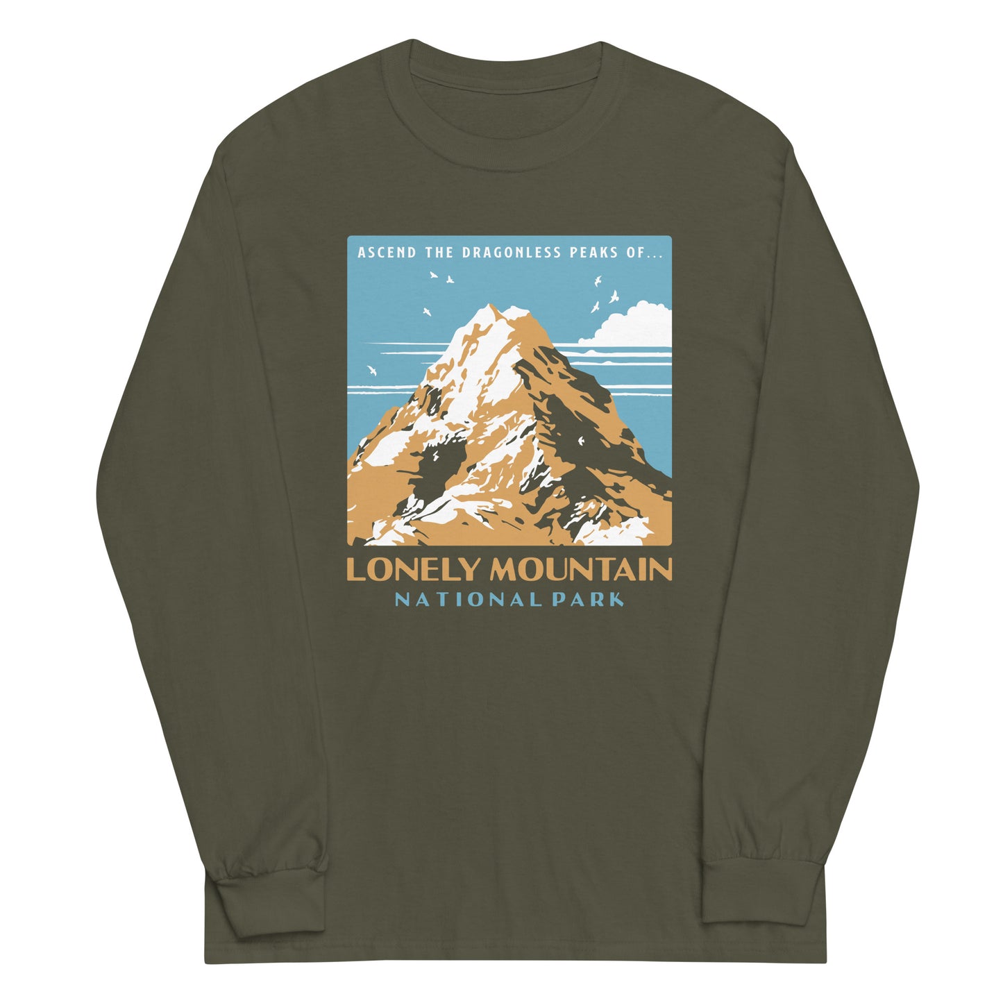 Lonely Mountain National Park Unisex Long Sleeve Tee