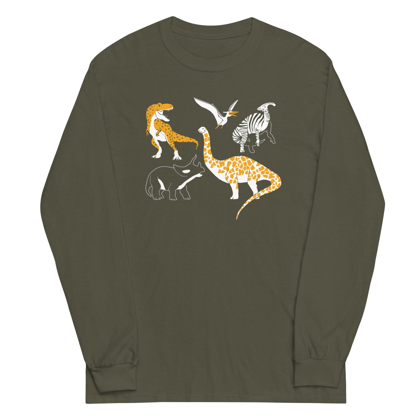 Dino Prints Unisex Long Sleeve Tee