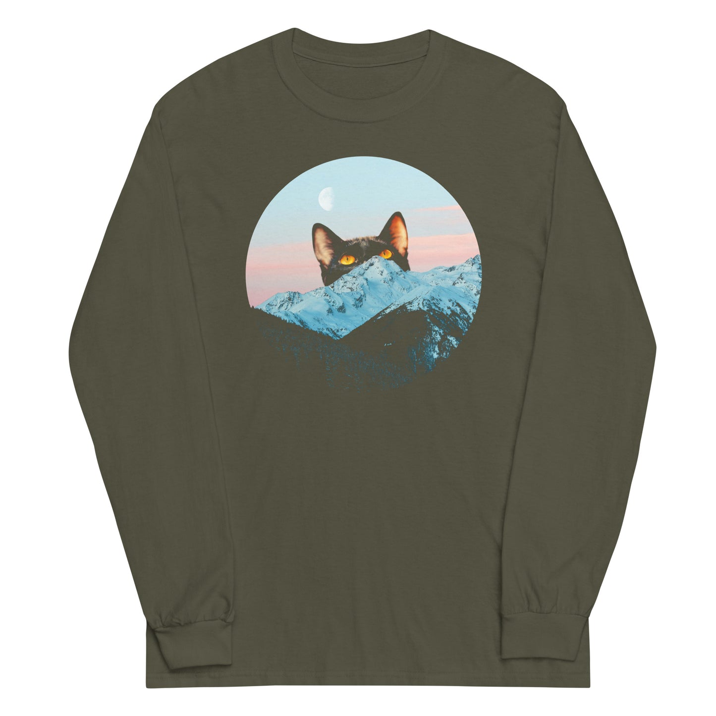 Meowntain Unisex Long Sleeve Tee