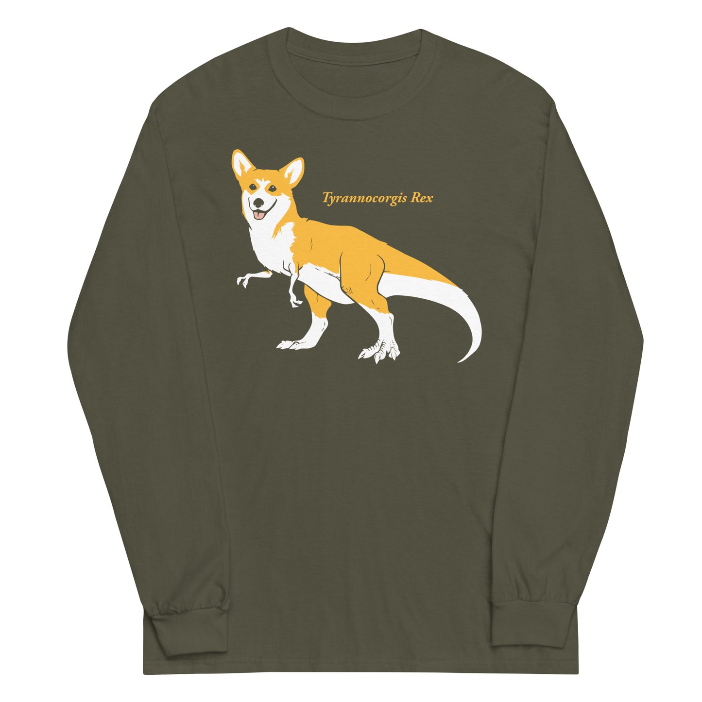 Tyrannocorgis Rex Unisex Long Sleeve Tee