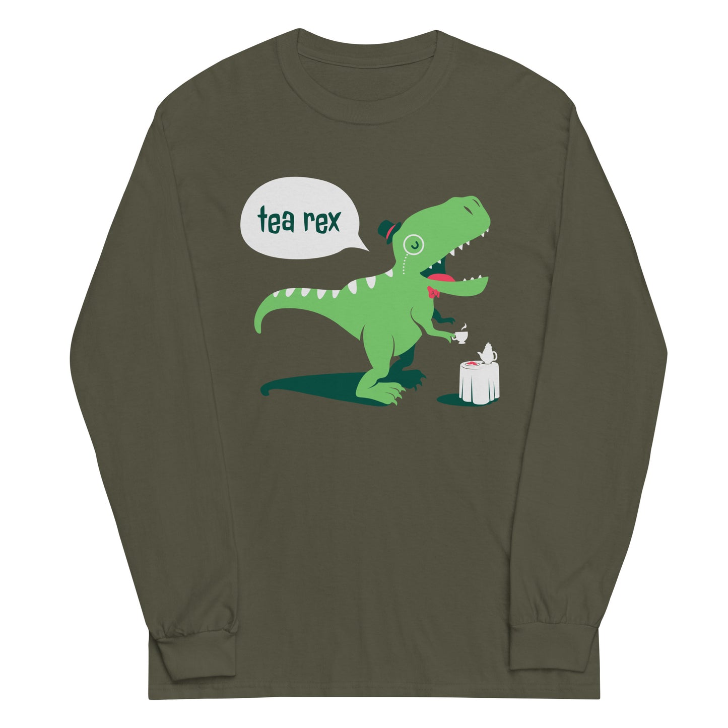 Tea Rex Unisex Long Sleeve Tee