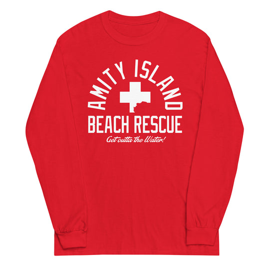 Amity Island Beach Rescue Unisex Long Sleeve Tee