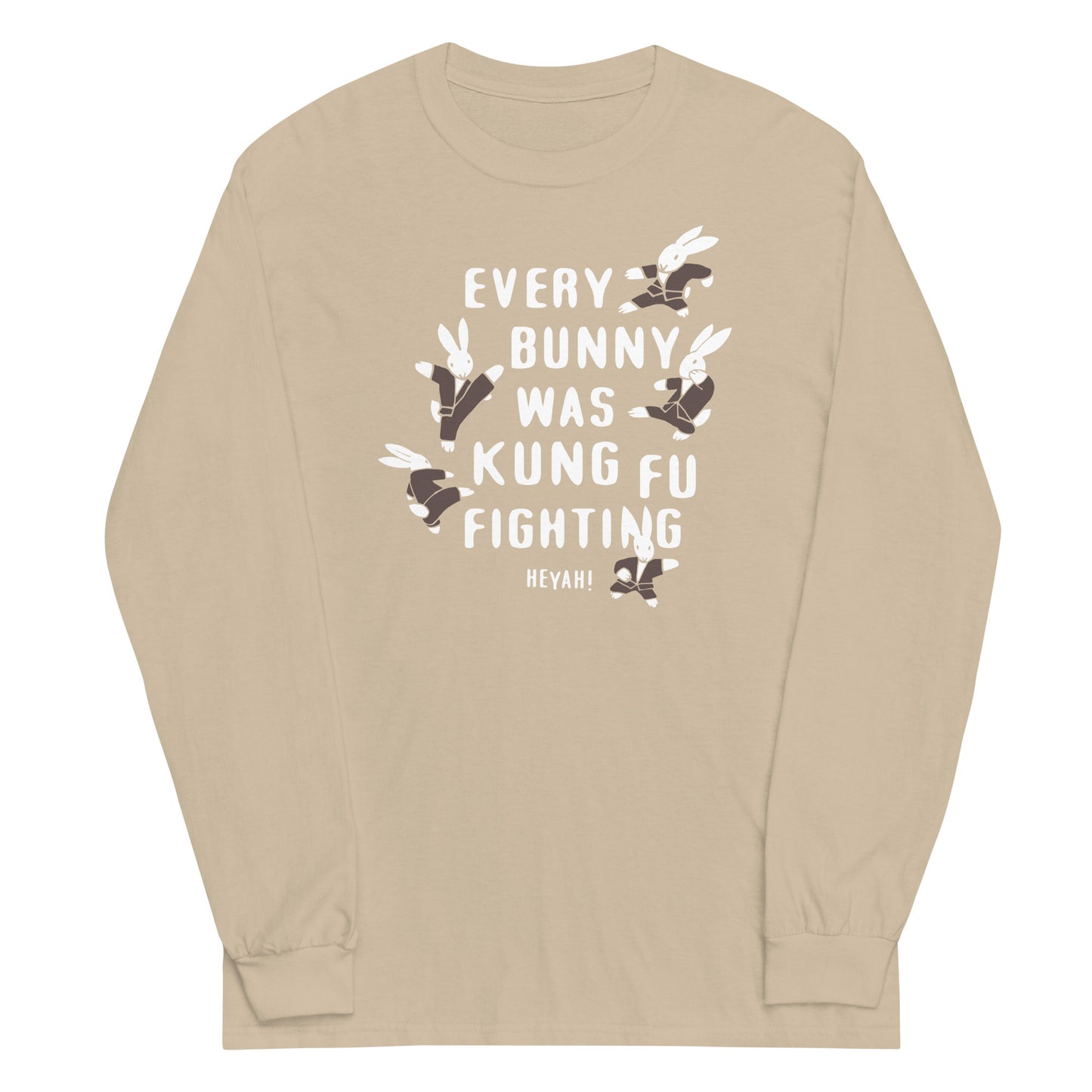 Every Bunny Was Kung Fu Fighting Unisex Long Sleeve Tee