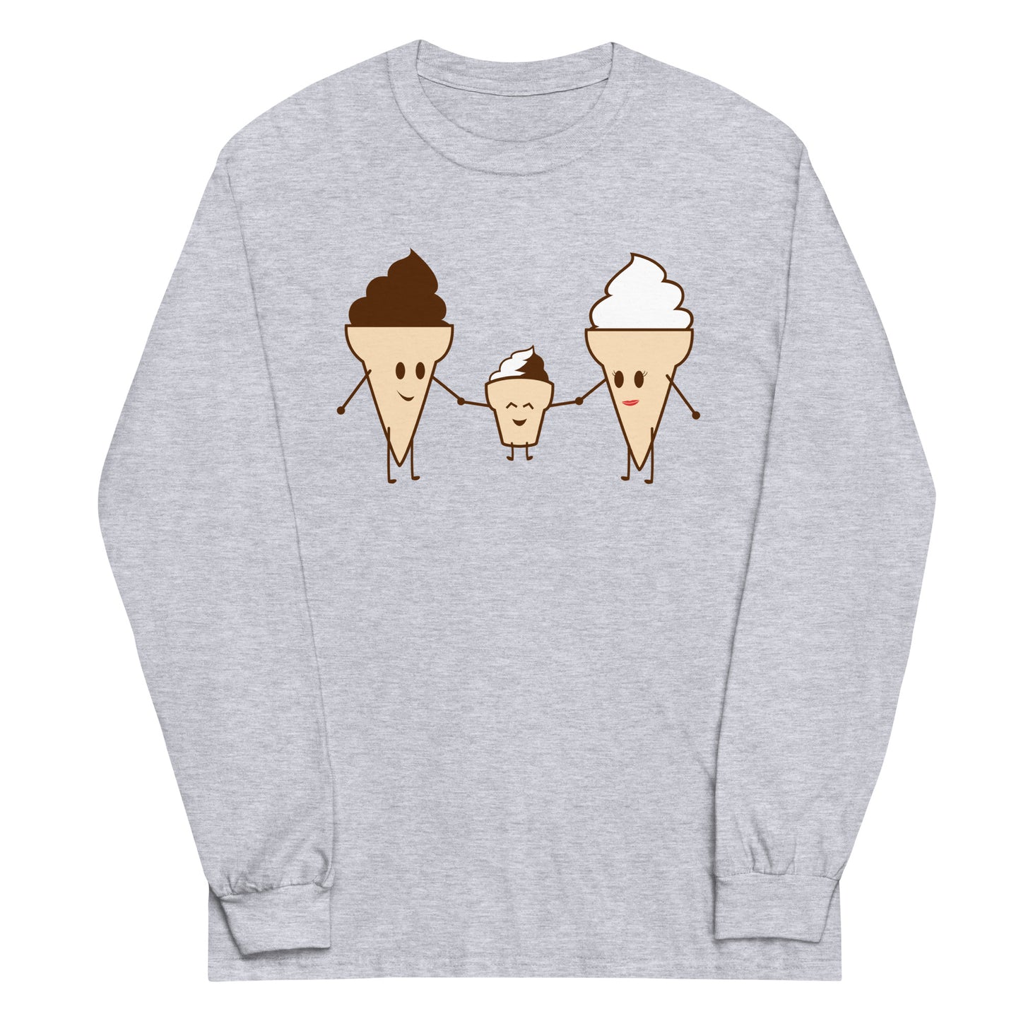 Ice Cream Family Unisex Long Sleeve Tee