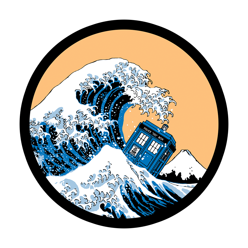Police Box Wave Sticker