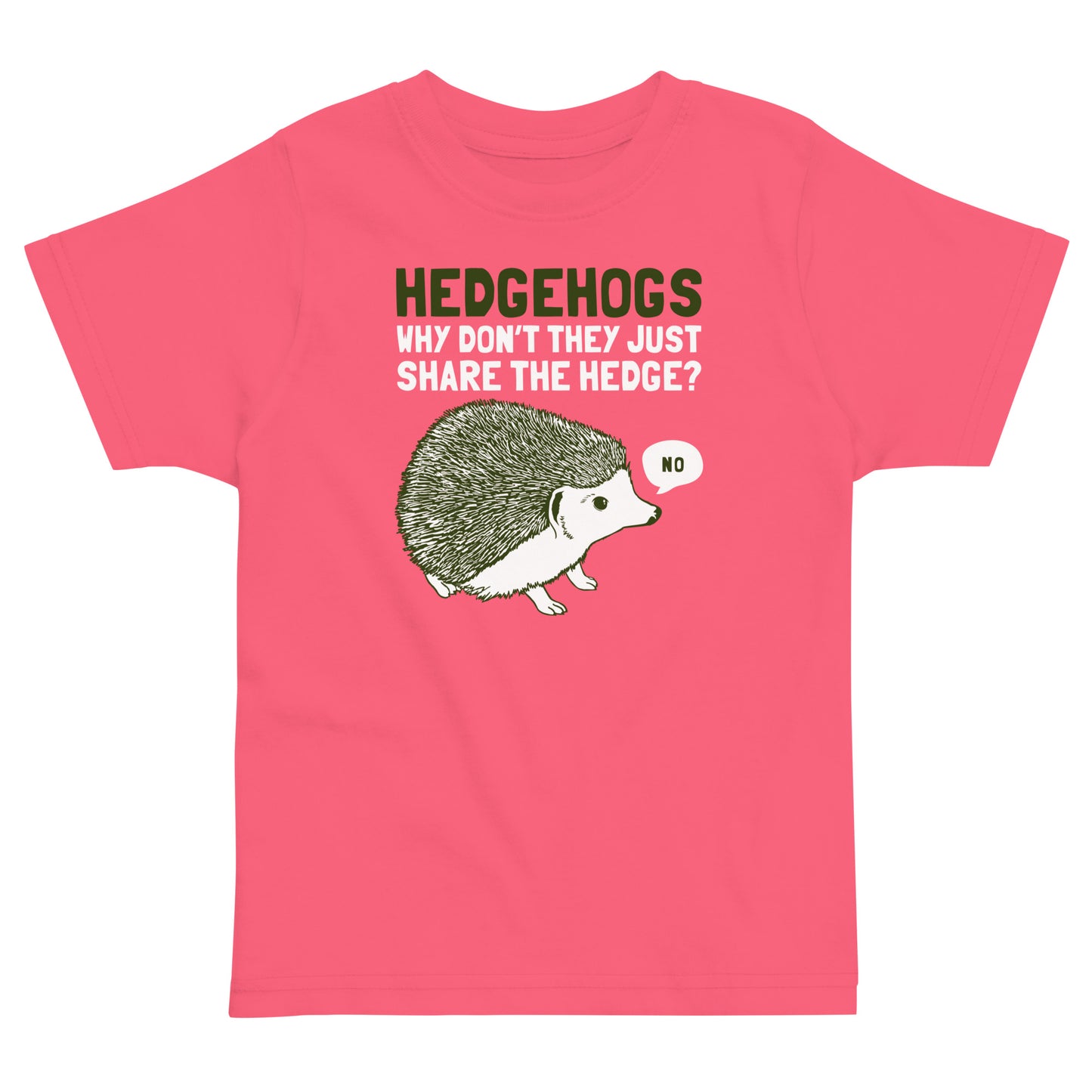 Hedgehogs Can't Share Kid's Toddler Tee