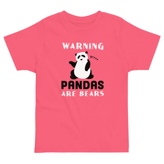 Warning, Pandas Are Bears Kid's Toddler Tee