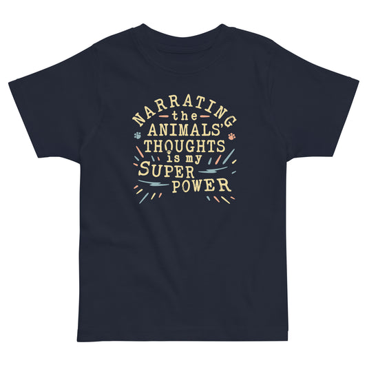 Narrating The Animals Thoughts Kid's Toddler Tee