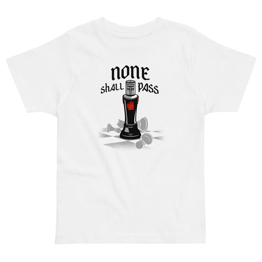 None Shall Pass Black Knight Kid's Toddler Tee