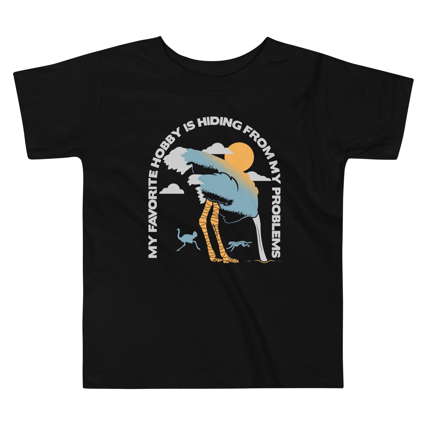 My Favorite Hobby Is Hiding From My Problems Kid's Toddler Tee